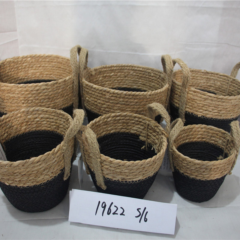 Meget god mode halmkurv og opbevaringskurv til boligindretning