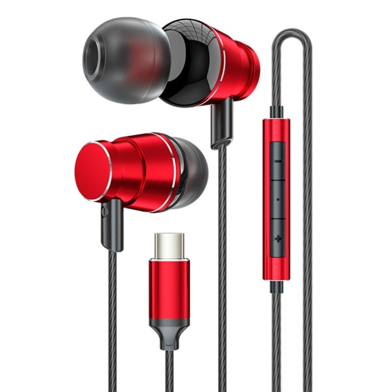 HIFI In-ear Super Stereo Sound Earphone Headset Type C Kablet hovedtone til Huawei Xiao Samsung