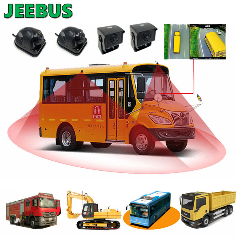 Supper HD Night Vision Vandtæt Universal 3D 360 graders visningssystem til Truck Bus Coach