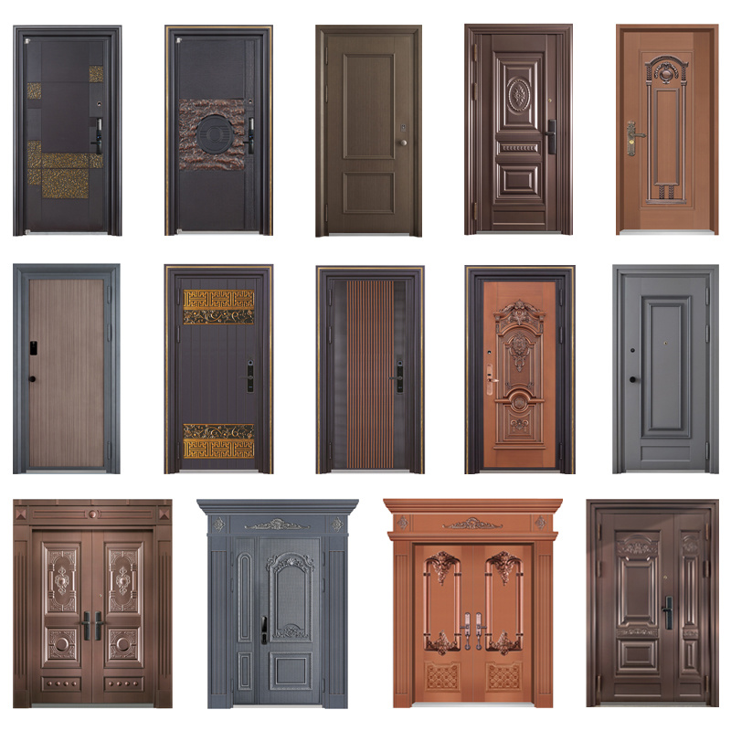 Billige Israelske beviser Home Security Doors Electric Locks for Armoured Doores Tilpas resistant Sikkerhedsporte Super Entry Armoured Door Nye indstillinger Wood Security Steel Cylinder Lock Armoured Doors