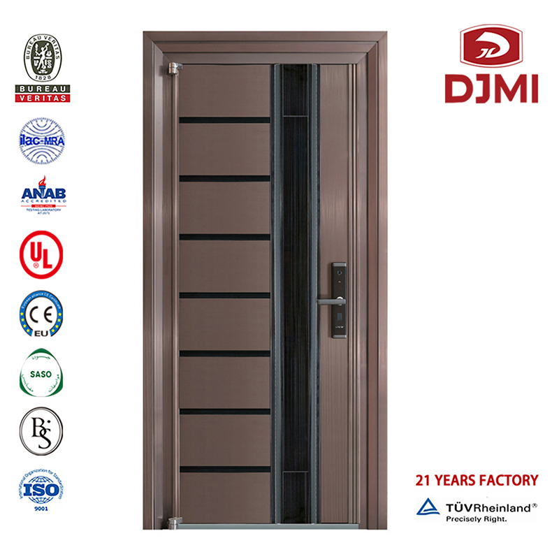 Nye indstillinger Wood Isreal Turkish Quality Bullet Exterior Aluminum Steel Mian Urgak Bevis High Security Armoured Door Chinese Factory Luxury Design Entrance Italiensk Steel Doors High Security European Style Armoured Door