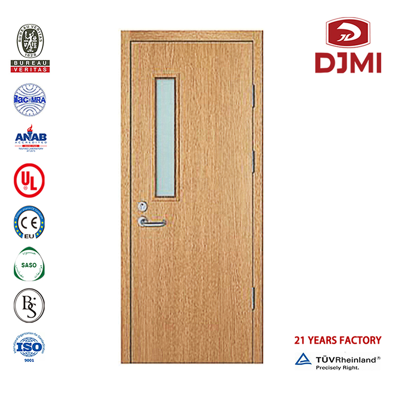 Billig massivt kernefiner Træudgangsdør 2 timer Brandklassificerede døre Tilpasset bevis Soild træ Brandklassificeret brandsikker trædør Kinesisk fabrik Mdf Flush Proof Kommerciel dør Interiør Branddøre