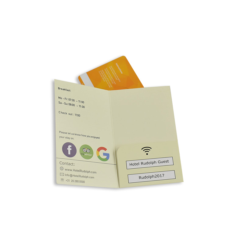 Nøglekortet til hotel indeholder LCH-HR5-001