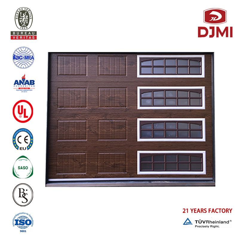 Multifunktionel lydisolering Aluminium Rul op Home Garage Door Opener Professionel grøn farve Roll Upo Double Layer Aluminum Automatisk Garage Door New Design Double Laye Slat Roll Shutter Overhead Door