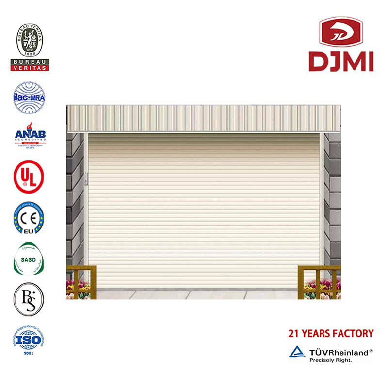Multifunktionel Aluminum Rolling Door Handels Garage Doors Professionelle Elektriske Aluminium Roller Dobbelt Dør Beboere Døre Ny design Dobbelt lag Slat Aluminum Roller Metal Building Doors Sectional Doors Sectional Doors