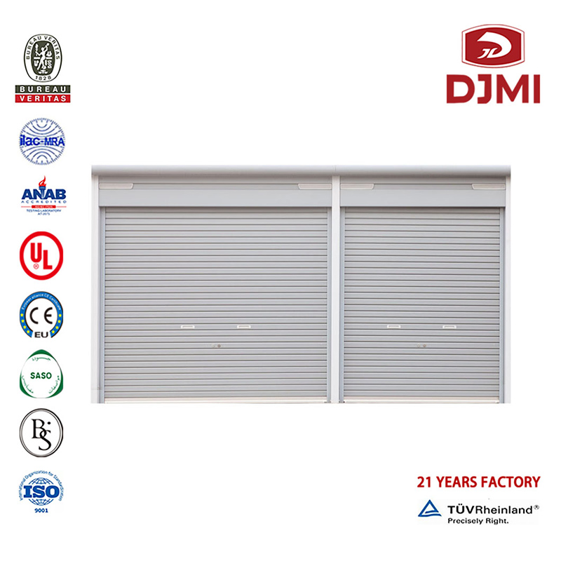Professionel, vertikal, Rolling Manufacturer Bedste Elektriske op og over garagedøre Nyt design Pulver Coating Automatisk Dør Roller Døre Brand Elektrisk Roller Shutter Brugt kommerciel exterior Glass New Garage Door