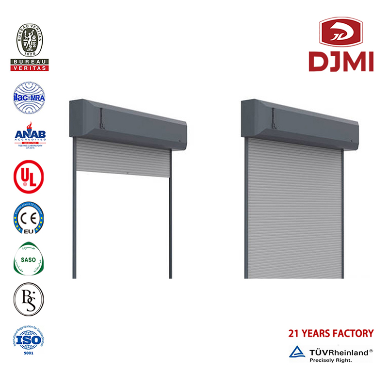 Automat Sliding Factory Garage Door med Galss New Design Insulated Panel Dør Auto Garage Door New Industry Dør med Pu 8X7 Garage Door