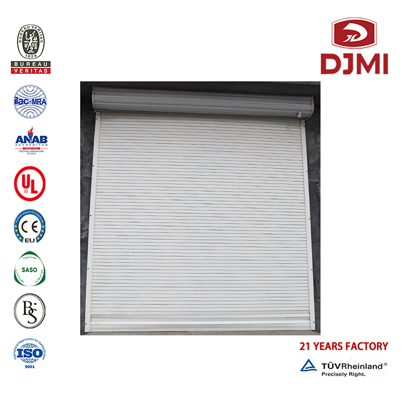 Multifunktionel høj kvalitet Shades Clear Vision Garage Door Professionel Automatic Sliding Factory Garage Door med Galss New Design Insulated Panel Doors Auto Garage Door