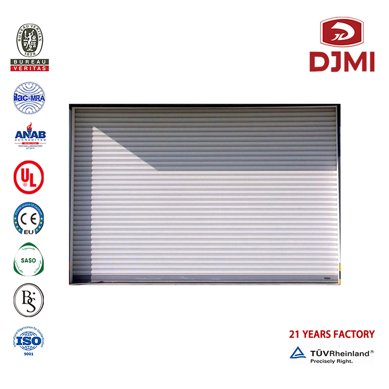 Tilpas Sectional Anti Theft Panel Garage Door Multifunktionel højkvalitets Shades Clear Vision Garage Door Professionel Automatic Sliding Factory Garage Door with Galss