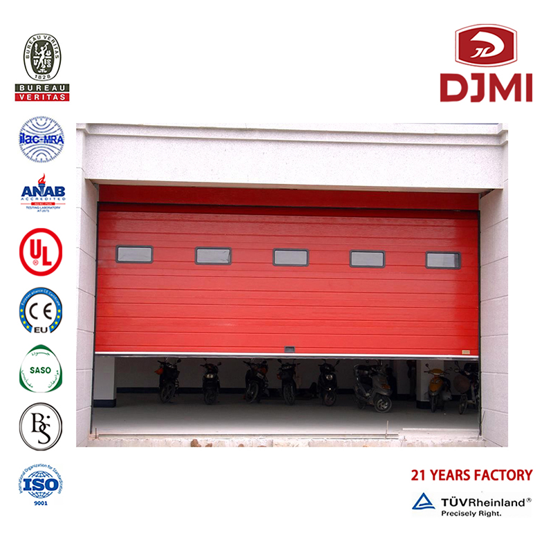 Hot Selling Heat Prevention Sectional Overhead 9X8 Garage Door Multifunktionel Kold Insulation Overhead Sectional Steel Moderne Garage Door Professionelt Rul Up Aluminum Panel Overhead Door Wood Garage Door