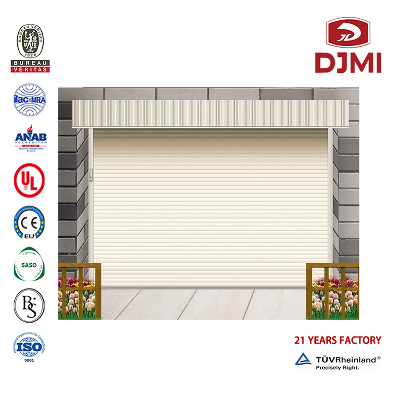 Brand Ny koldisolering Sectional Door Decorative Roll Up Garage Doors Hot Selling Heath Prevention Sectional Overhead 9X8 Garage Door Multifunktionel Kold Insulation Overhead Sectional Steel Modern Garage Door