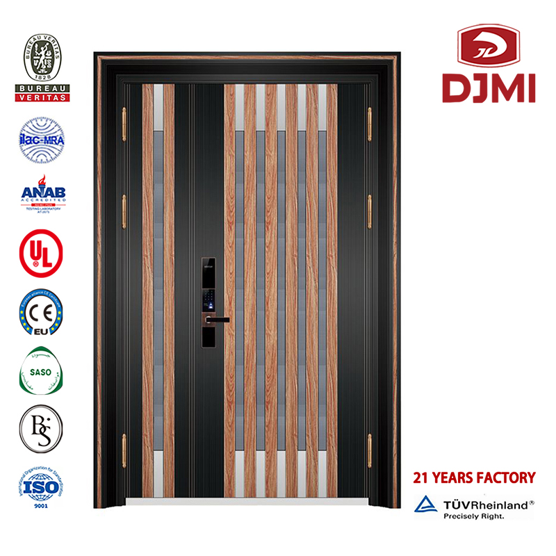 Port Israel Security Apartment Armoured Door Tilpasset Double Swing Wood Anti-Theft China Lave Security Armed Doors Mosaic Design Steel Wood Armoured Door New Opsætning Armed Wood Eksterior Security Armoured Steel Entry Door