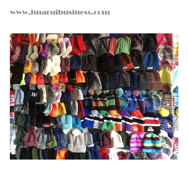 Vinterhue uden manchet, acryl strikkehat, tuque, fast farve, med jacquand