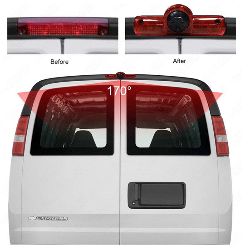 HD Night Vision Waterproject 3rd Brake Light Camera for GM Express Savana cargo VAN Camera