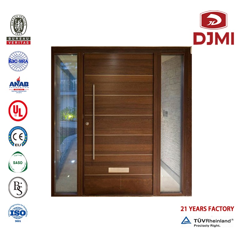 Billige dekorative Plywood Wooden Doors Dubai Teak Wood Price in India Tilpasset Sliding Track Teak Doors Polsk Farve Wood Kunstnerende Door Design Nye indstillinger Simpel Wood Entry Moderne Fast Exterior Wood Door