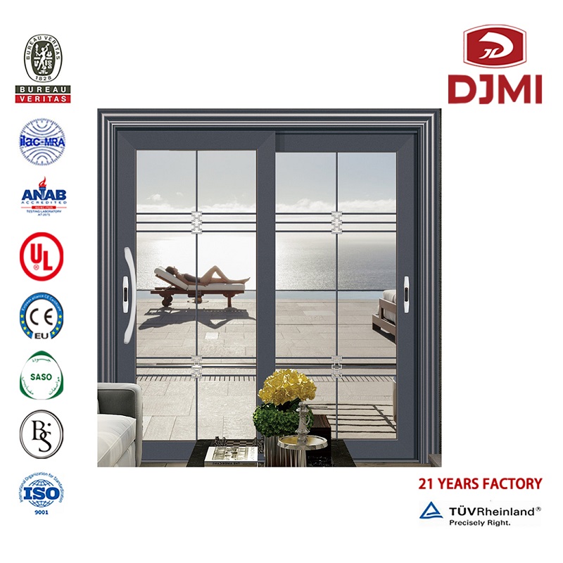 Døre og vinduer Hot Selling Glidende fire paneler Aluminiumspor Dobbelt hærdet glas Kinesisk producent Kommerciel dør Tilpas aluminium Indvendige døre Synkroniseret skydedør Kinesisk producent Kommerciel dør