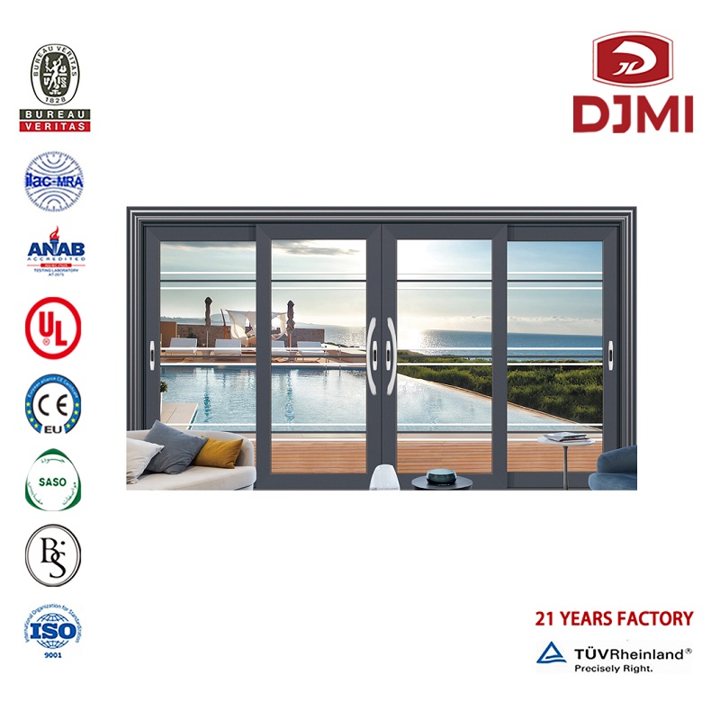 Glidende Glas Commercial Aluminium Door and Frame Brand New Sliding Sand Grey Color Aluminum Gliding Glas Factory Ouset smal Ramme Door Aluminium Slide Hot Selling Zen Design Indvendige Magnetic Sliding Snow Ramme Aluminium Slide Door