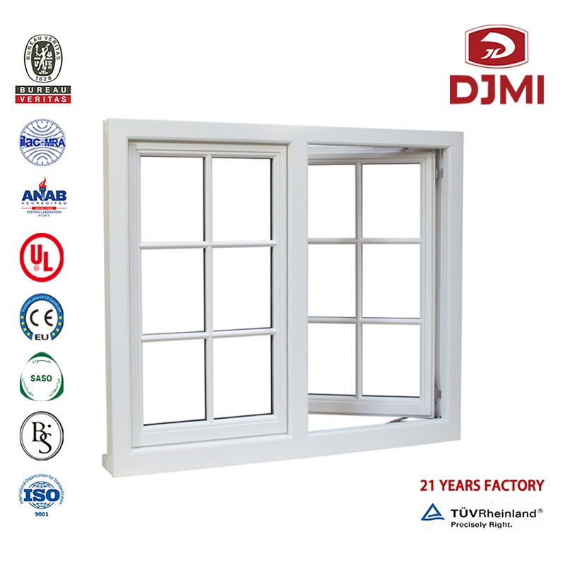 Aluminiumramme Isoleret Windows New Tempred Glass Latest Design Aluminium Blinds Aluminium Casement Window Double Glazed Windows Brand New Latest Design Blinds Aluminum Casement Windows Model for Africa Top Hung Window