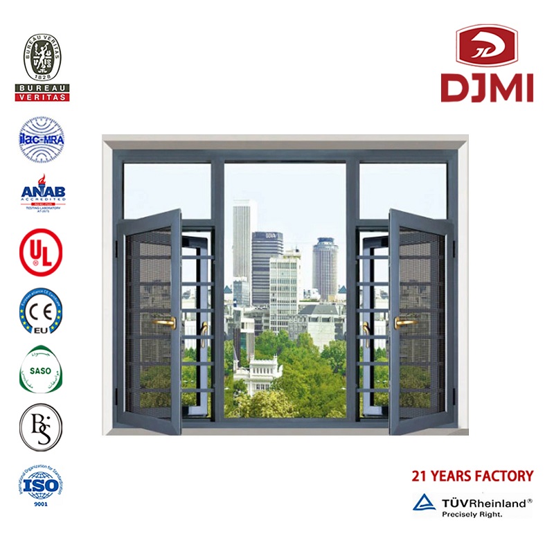 Multifunktionelt fransk stil Red Sandalwood Aluminium Window Professionel Airflow Window For American Market Aluminium Frame Isolerede Windows New Tempred Glass Latest Design Aluminium Blinds Aluminium Casement Window Double Glazed Windows