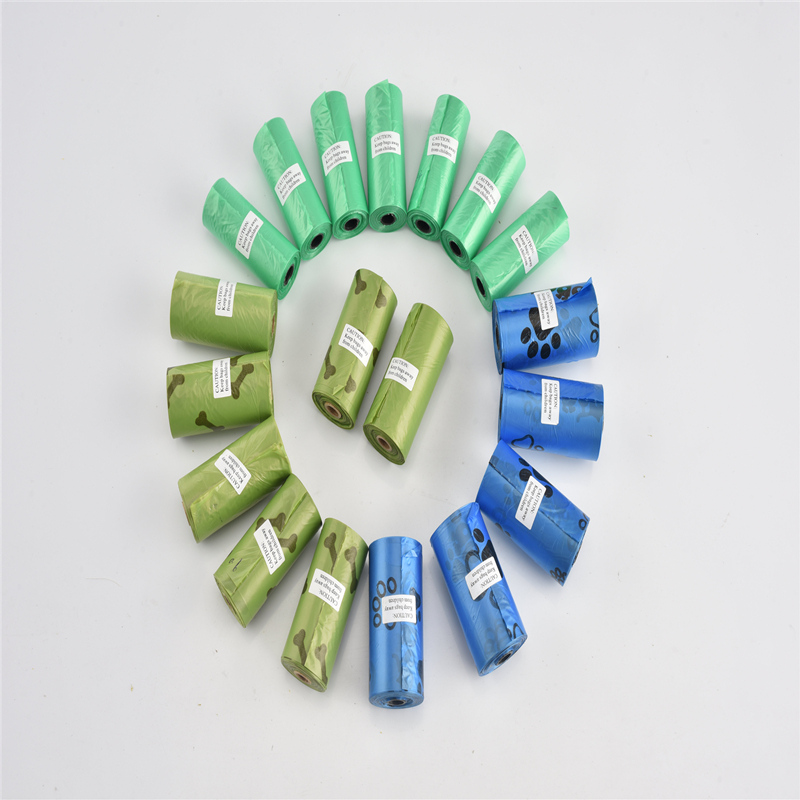 Komponentielle bionedbrydelige hundeaffaldssække til selskabsdyr