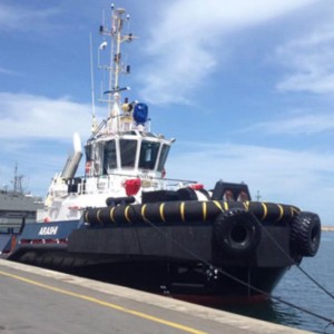 Varige skibshavneudstyr til slæbebåde