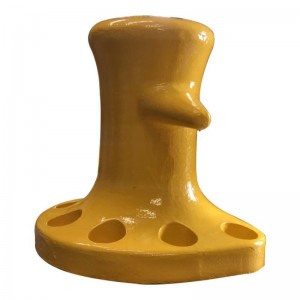 Havnefarvet jernbolt med specialmalet farve