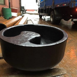 Marine Ship Boat fortøjner Cast Steel Recessed Bitt Bollard