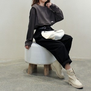 Lys- fittings design Minismst Rund Collar stil Stitchet ærmestil Casual Solid color bomuld og linned overdimensionerede brugertilpassede 12621 Sweathirts