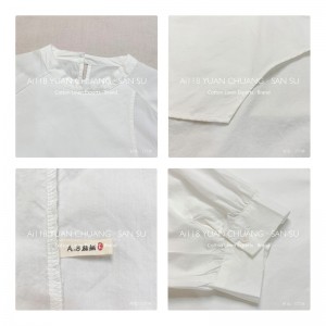 Lys- fittings design Minismist Smelly Casual Solid color Strited check overspeced extowized custoed 17738 Round collar Shirt