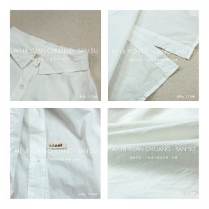 Løs- fittings design Minismist Smelly Casual Solid color Strited Kontrollered overspecialed custoed 17689 Loose Shirt