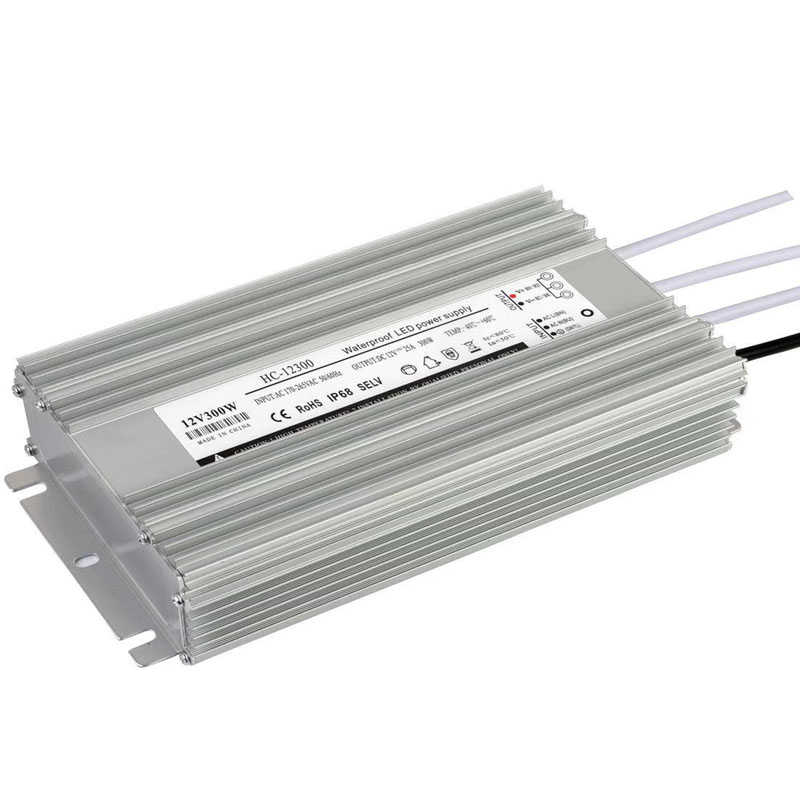 Strømmen af LED-aluminium konstant spænding vandtæt 12v300w strømforsyning