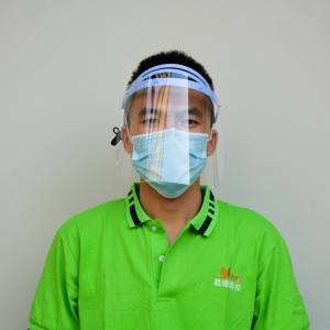 2020 Factory Price 0.35mm Clear Visor Face Shield Anti-tåge Face Shield Clear Face Shield Plastic