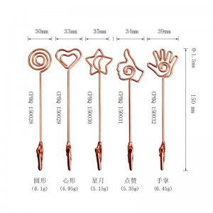 TMJ PP-543 Lille desktopetikette Stand Signholder Gold Brussed Stainless Steel Signering Display counterpart Price Holder