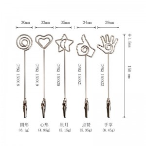 TMJ PP-543 Lille desktopetikette Stand Signholder Gold Brussed Stainless Steel Signering Display counterpart Price Holder