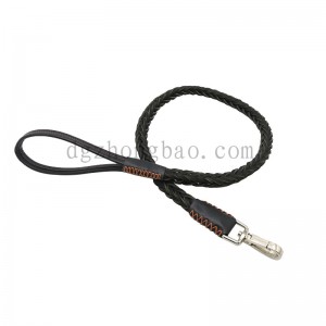 Fantastisk twist design læder kæledyr reb til hunde