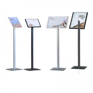 TMJ PP-553 gulvstående fotoramme Metal Trade Show Justerbar skiltholder Plakatstativ