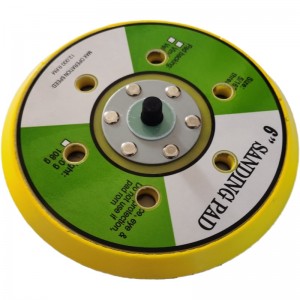 Fabriksleveret 125 mm 5 tommer sikkerhedskopiskive Slibende gummibagside 150 mm M14 pneumatisk luftsliber Slibepude