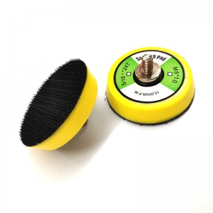 Polyurethan PU Abrasive Sanding Pad Perfekt balanceret backing Pad with Hook Loop backing for Orbital Sander