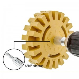 Fabrik Price Gummi Eraser Wheel with Drill Adapter Kit Decal Pinstribe Adhessive Stikker Fjerner