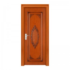 2021 Kina træ enkelt dør med smart lås sikkerhedsdøre i chaina maling overfladebehandling