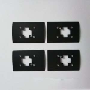 Flammehæmmende pc-isoleringsark GE-EFR95 isoleringsark Sort brandsikker isoleringspakning