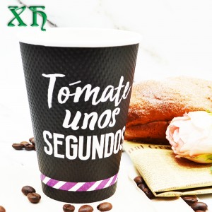 12 oz krusning væg vending papir kop