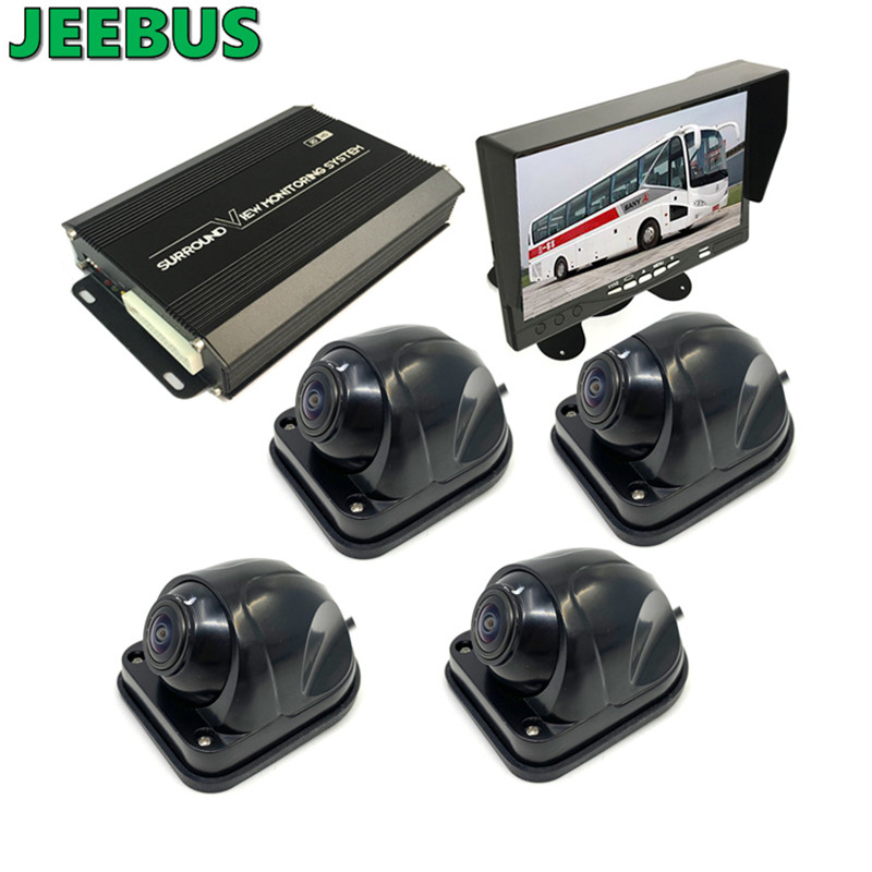 3D 1080P 360 Bus Paking Camera Car Reversing Aid Truck 360 Degree Camera Bird View Security System