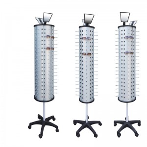 TMJ PP-572 Metal Floor Roterende Sunglass Display Stand Floor Display Showcase