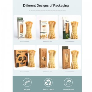 Bærbar majsstivelse drikkestrå biologisk nedbrydeligt komposterbart pla halm