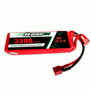 HD POWER 3300mAh 45C 3S 11.1V lipo batteri
