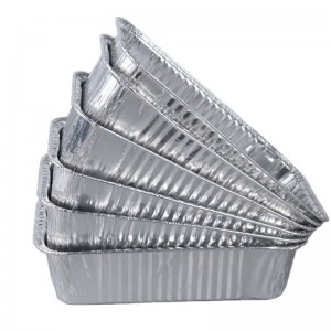 Food Container Brug Aluminum Foil med Lid bionedbrydelig mikrobølgefolie, der tager madkasse