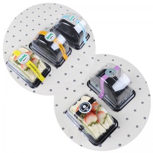 Eco Friendly Bionedbrydelig Compouable Cake Packing Boks miljømæssigt klar blisterboks til kager