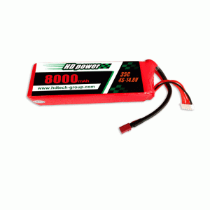 HD POWER 8000mAh 4S 35C 14.8V til UAV