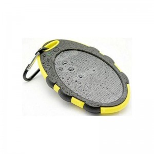 Bærbar solenergibank 4000mAh mobil solenergioplader Dual USB-porte